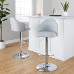 Ahoy Light Grey Contemporary Swivel Adjustable Barstools (Set of 2) 13 Ahoy Light Grey Contemporary Swivel Adjustable Barstools (Set of 2)