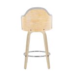 Ahoy Light Grey Fabric Bamboo Contemporary Counter Stools (Set of 2) 16 Ahoy Light Grey Fabric Bamboo Contemporary Counter Stools (Set of 2)