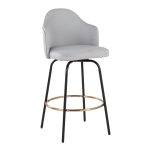 Ahoy Light Grey Fabric Contemporary Counter Stools (Set of 2) 13 Ahoy Light Grey Fabric Contemporary Counter Stools (Set of 2)