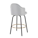Ahoy Light Grey Fabric Contemporary Counter Stools (Set of 2) 15 Ahoy Light Grey Fabric Contemporary Counter Stools (Set of 2)