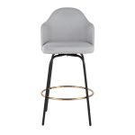 Ahoy Light Grey Fabric Contemporary Counter Stools (Set of 2) 17 Ahoy Light Grey Fabric Contemporary Counter Stools (Set of 2)