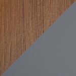 Ahoy Mid-Century Walnut and Grey Faux Leather Counter Stool 24 Ahoy Mid-Century Walnut and Grey Faux Leather Counter Stool