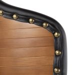 Ahoy Walnut and Black Faux Leather Mid-Century Modern Accent Chair 24 Ahoy Walnut and Black Faux Leather Mid-Century Modern Accent Chair