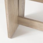 Aida 18H Light Gray Wood Dining Bench