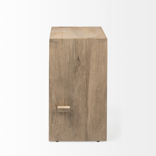 Aida 26 Seat Height Light Brown Wood Counter Stool 3
