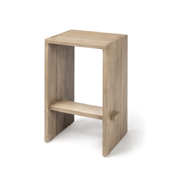 Aida 26 Seat Height Light Brown Wood Counter Stool