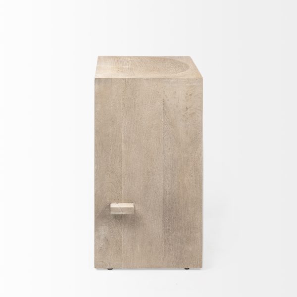 Aida 26 Seat Height Light Gray Wood Counter Stool 3