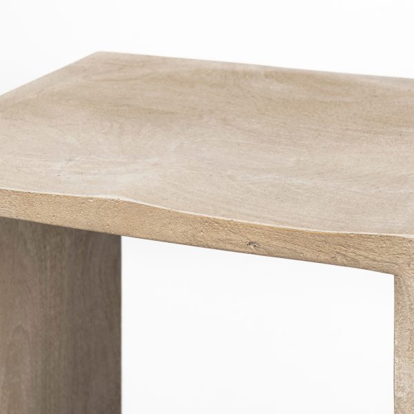 Aida 26 Seat Height Light Gray Wood Counter Stool 6