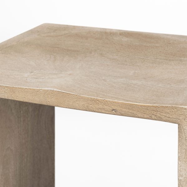 Aida 30 Seat Height Light Gray Wood Bar Stool 6