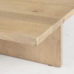 Aida 56 x 34 Rectangular Light Brown Wood Coffee Table