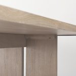 Aida 84L Light Gray Wood Dining Table