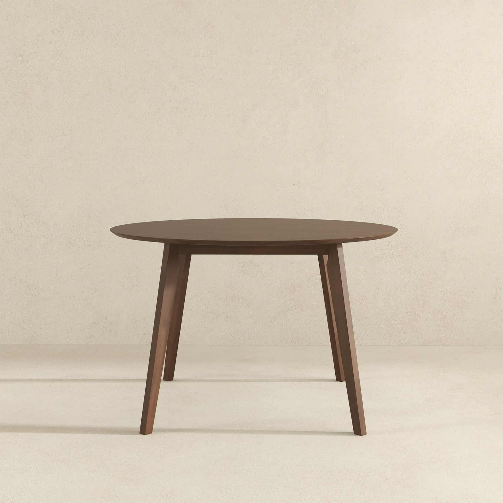 Walnut Solid Wood Dining Table with Smooth Easy-Clean Finish 4 Walnut Solid Wood Dining Table with Smooth Easy-Clean Finish - Image 4