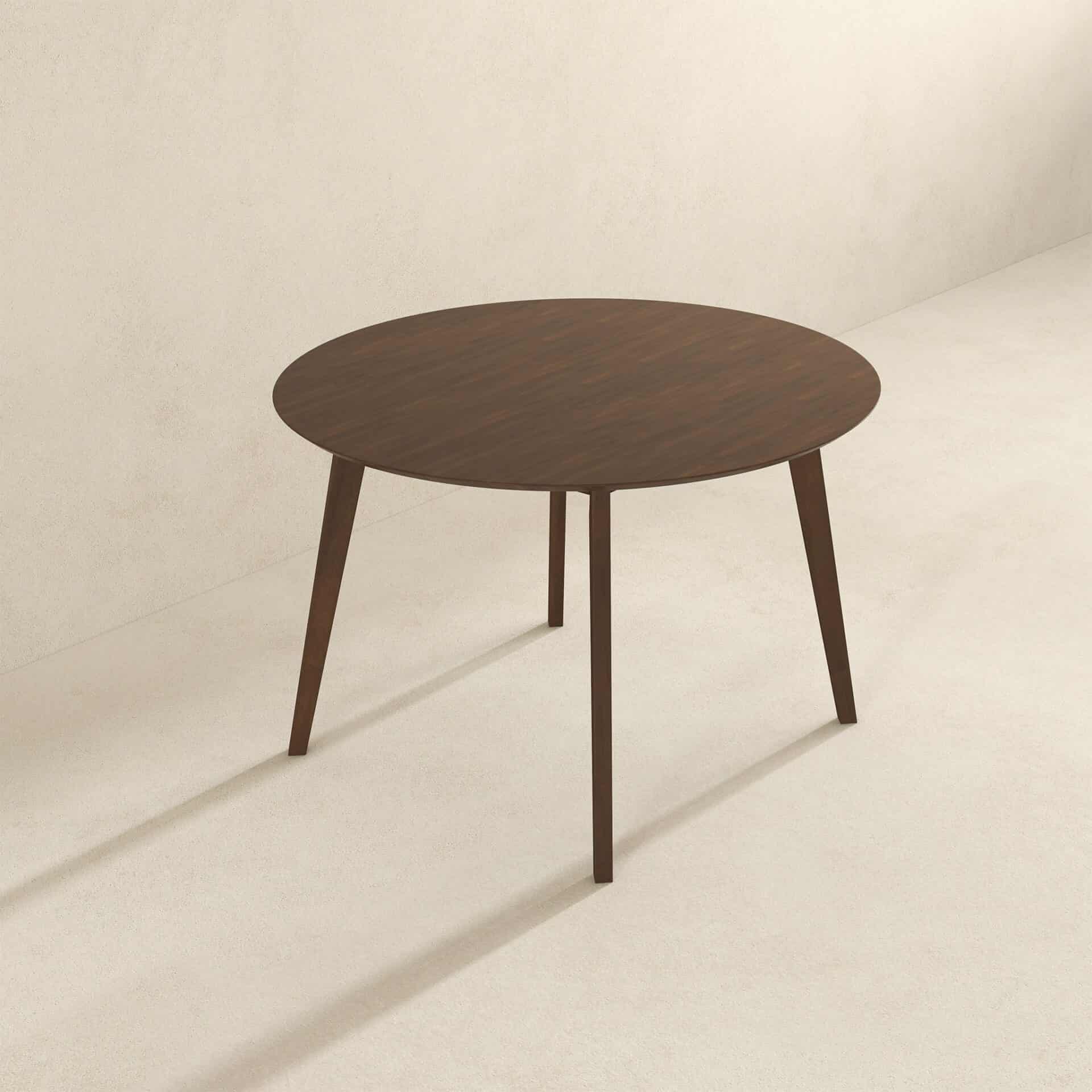 Walnut Solid Wood Dining Table with Smooth Easy-Clean Finish 3 Walnut Solid Wood Dining Table with Smooth Easy-Clean Finish - Image 3