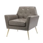Alcyone Tufted Vegan Leather Modern Accent Armchair 7 Alcyone Tufted Vegan Leather Modern Accent Armchair