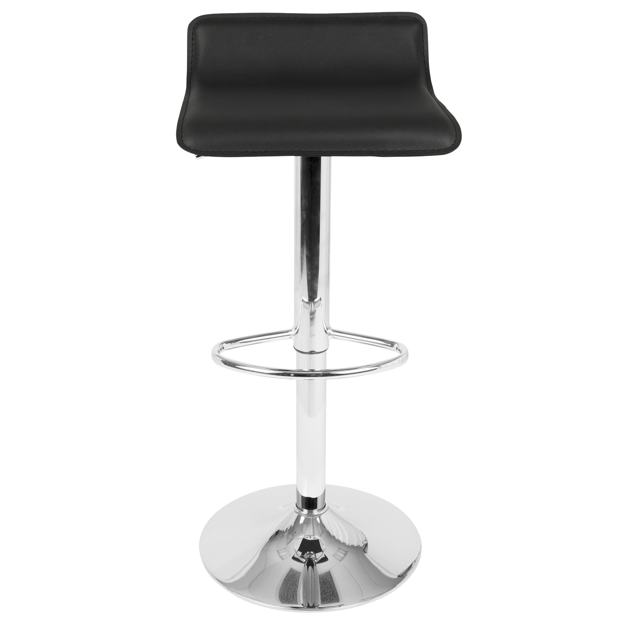 Ale Chrome and Black Adjustable Barstools (Set of 3) 9 Ale Chrome and Black Adjustable Barstools (Set of 3) - Image 9