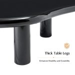 Alexis Black Cloud Lacquer Modern Nesting Coffee Table