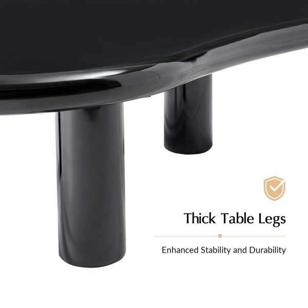 Alexis Black Cloud Lacquer Modern Nesting Coffee Table 3