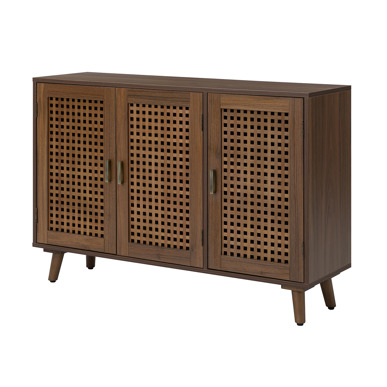 Alexis Espresso Beech Wood Lattice Door Sideboard 2 Alexis Espresso Beech Wood Lattice Door Sideboard - Image 2