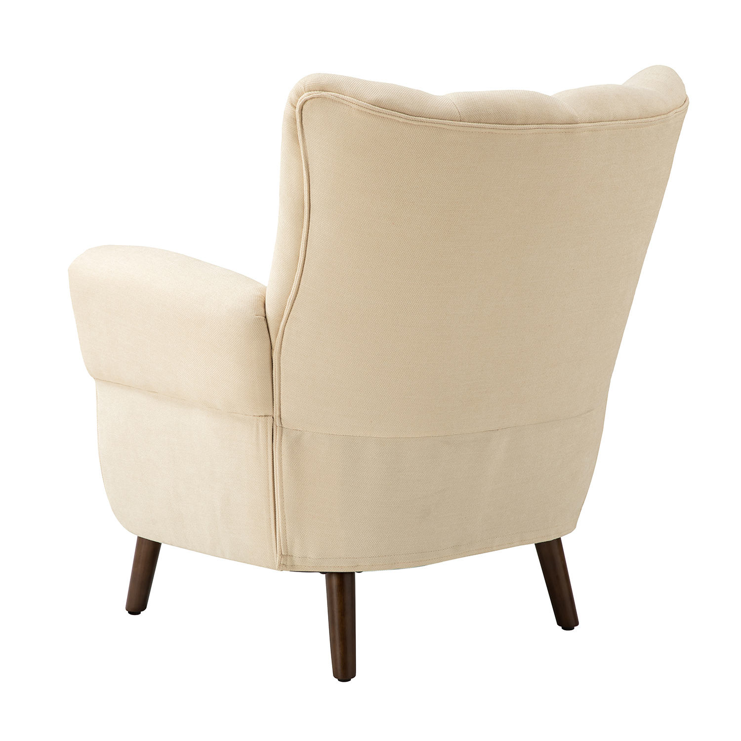Alfons Ivory Linen Mid-Century Modern Club Chair 3 Alfons Ivory Linen Mid-Century Modern Club Chair - Image 3