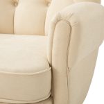 Alfons Ivory Linen Mid-Century Modern Club Chair 10 Alfons Ivory Linen Mid-Century Modern Club Chair