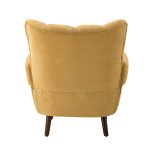 Alfons Mustard Linen Mid-Century Modern Club Chair 9 Alfons Mustard Linen Mid-Century Modern Club Chair