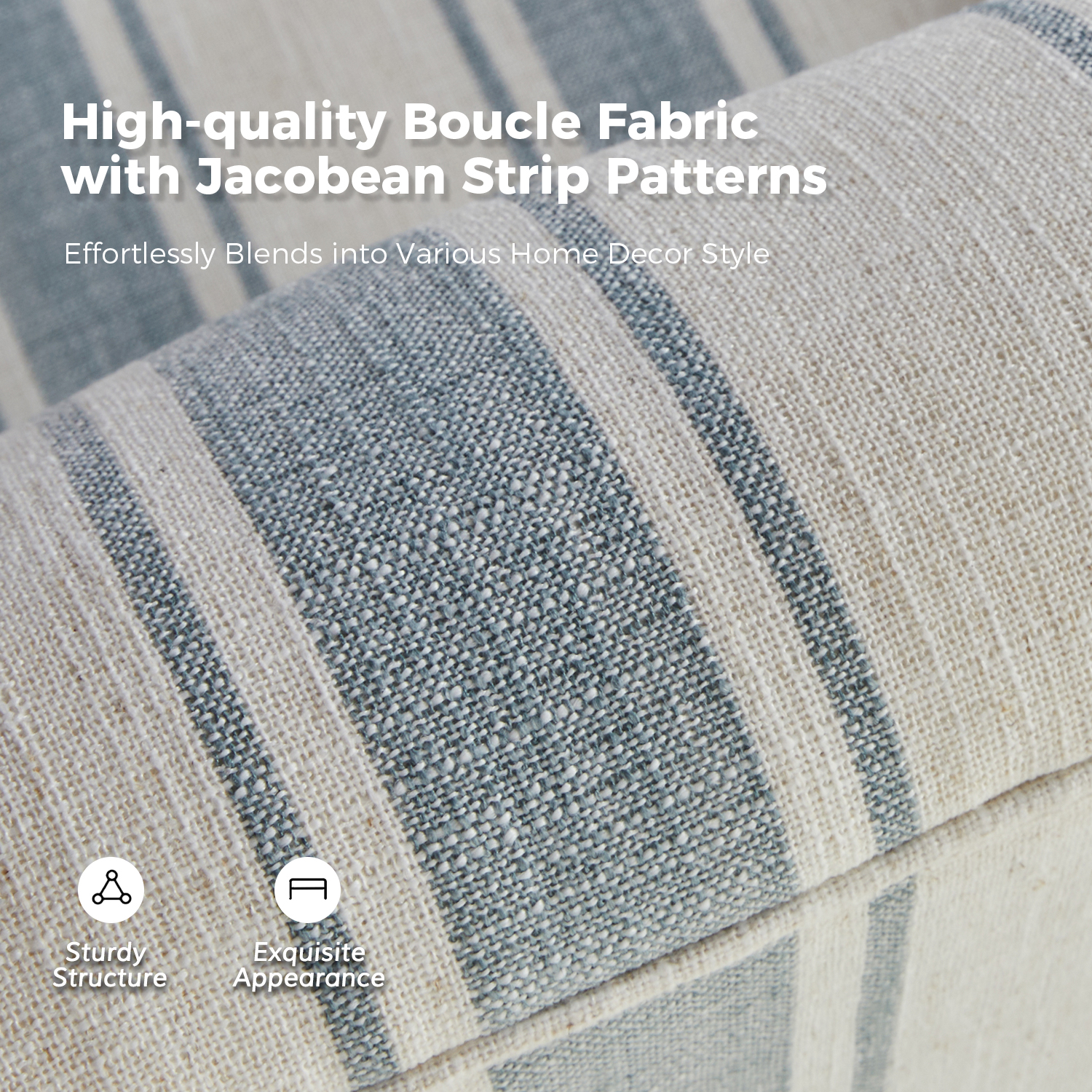 Alice Blue Jacobean Farmhouse Glam Swivel Chair 3 Alice Blue Jacobean Farmhouse Glam Swivel Chair - Image 3