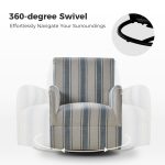 Alice Blue Jacobean Farmhouse Glam Swivel Chair 9 Alice Blue Jacobean Farmhouse Glam Swivel Chair