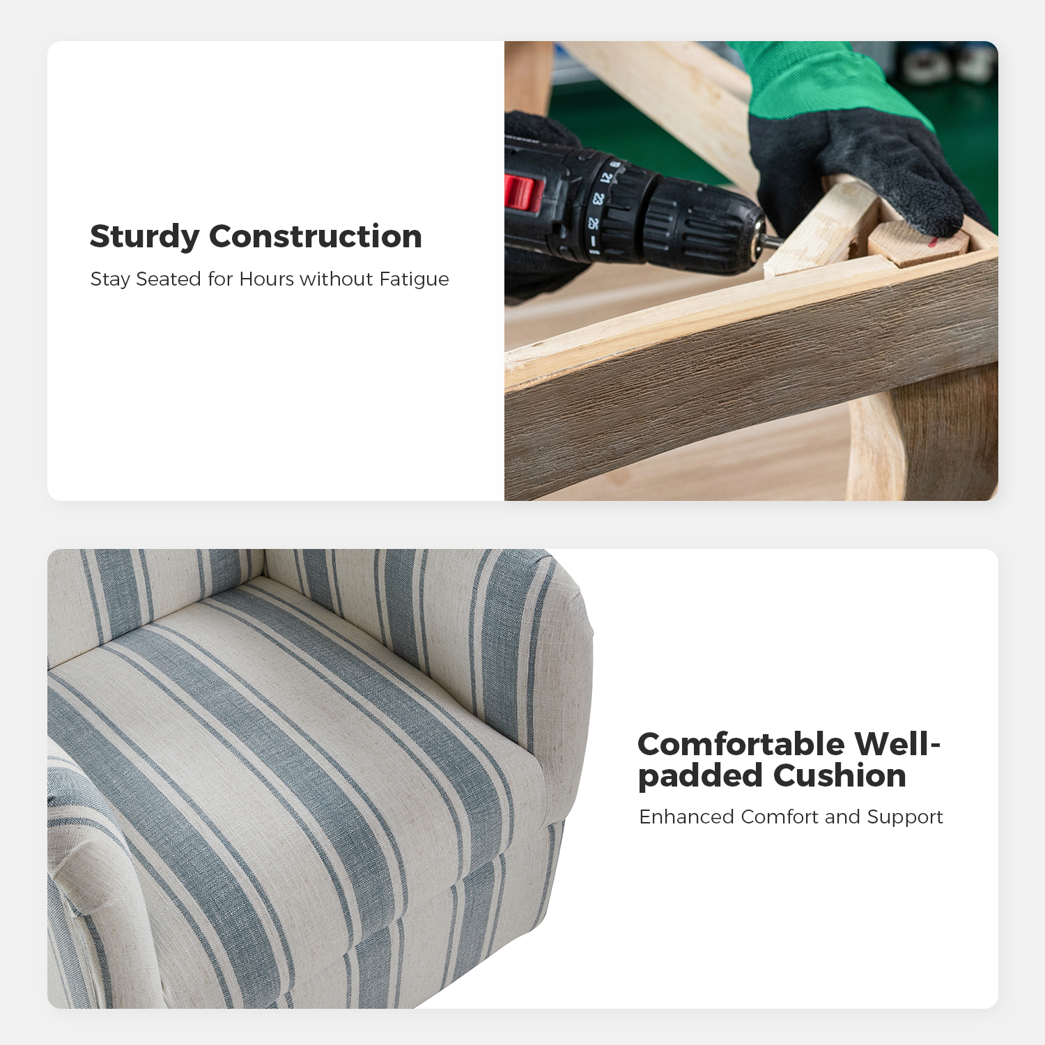 Alice Blue Jacobean Farmhouse Glam Swivel Chair 5 Alice Blue Jacobean Farmhouse Glam Swivel Chair - Image 5