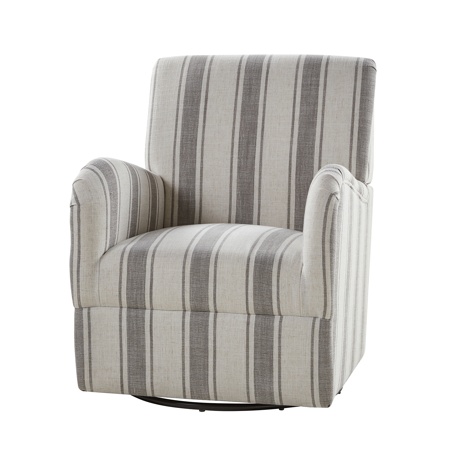 Alice Grey Jacobean Swivel Accent Chair 2 Alice Grey Jacobean Swivel Accent Chair - Image 2