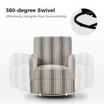 Alice Grey Jacobean Swivel Accent Chair 9 Alice Grey Jacobean Swivel Accent Chair