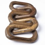 Alix 29L x 5W Brown Wooden Hand-Made 5 Link Chain 14 Alix 29L x 5W Brown Wooden Hand-Made 5 Link Chain
