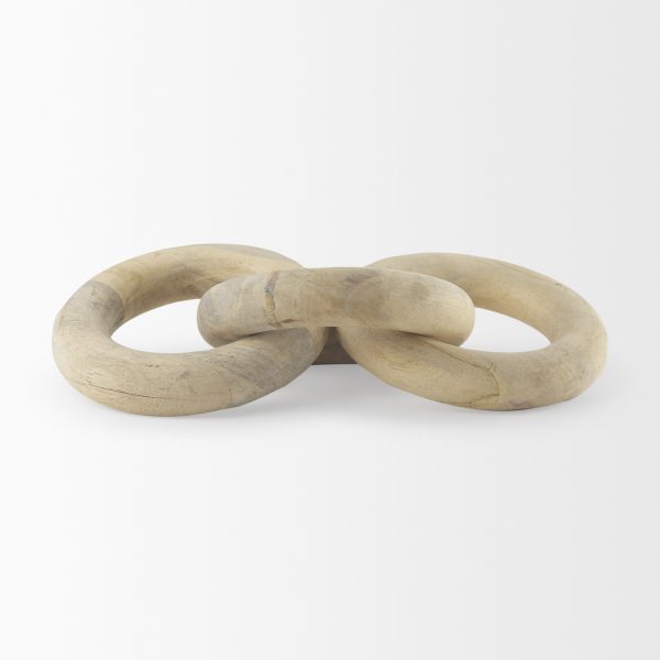 Alize Solid Wood Circular Chain Link Decorative Object 2