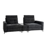 Allen Black Button-Tufted Modular Sectional Sofa with Storage 6 Allen Black Button-Tufted Modular Sectional Sofa with Storage