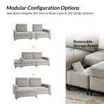 Allen Grey Button-Tufted Modular Sectional Sofa with Storage 8 Allen Grey Button-Tufted Modular Sectional Sofa with Storage