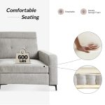 Allen Grey Button-Tufted Modular Sectional Sofa with Storage 9 Allen Grey Button-Tufted Modular Sectional Sofa with Storage