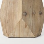 Allen III Tall Natural Wooden Base Oval Vase