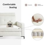 Allen Ivory Button-Tufted Modular Sectional Sofa with Storage 9 Allen Ivory Button-Tufted Modular Sectional Sofa with Storage