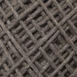 Allium Dark Brown Handwoven Wool Cylindrical Pouf