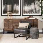 Allium Dark Gray Handwoven Wool Cylindrical Pouf