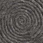 Allium Dark Gray Handwoven Wool Cylindrical Pouf