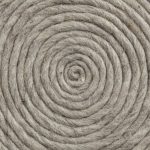 Allium Oatmeal Handwoven Wool Cylindrical Pouf