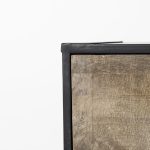 Alvin 34.5L x 21.5W x 30.0H Wood W/Metal Framing Accent Cabinet