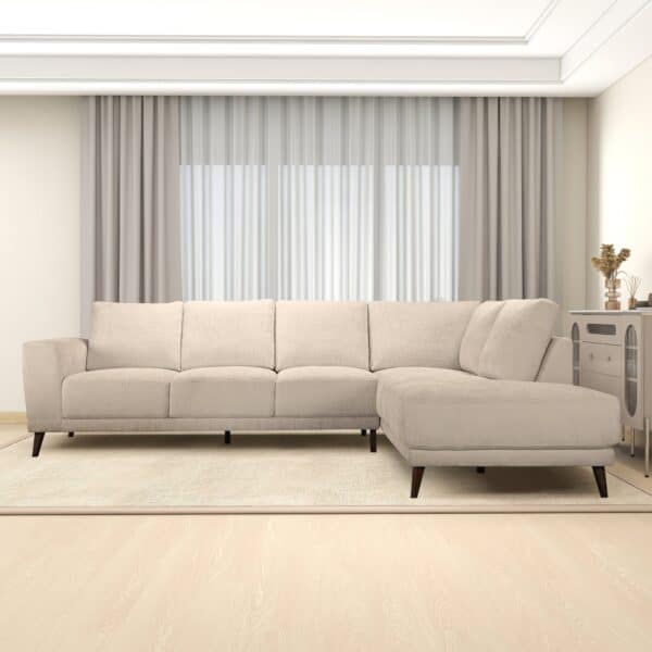 AmaraRightSectionalCreamFabricSofa 2