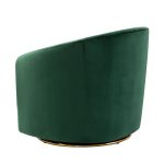 Amarante Green Velvet Gold Swivel Accent Chair 8 Amarante Green Velvet Gold Swivel Accent Chair