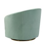 Amarante Sage Velvet Gold Swivel Accent Chair 8 Amarante Sage Velvet Gold Swivel Accent Chair