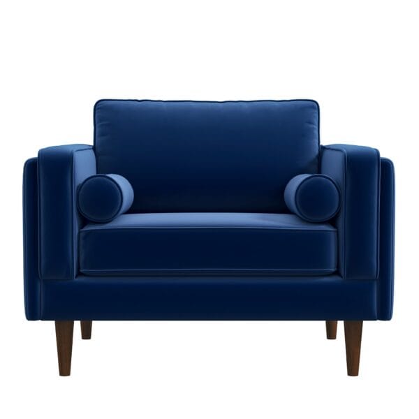 AmberLoungeChair NavyBlueVelvet 2