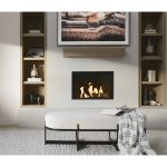 Amelia 55.0L x 18.0W x 18.0H Cream Boucle W/Black Metal Upholstered Bench