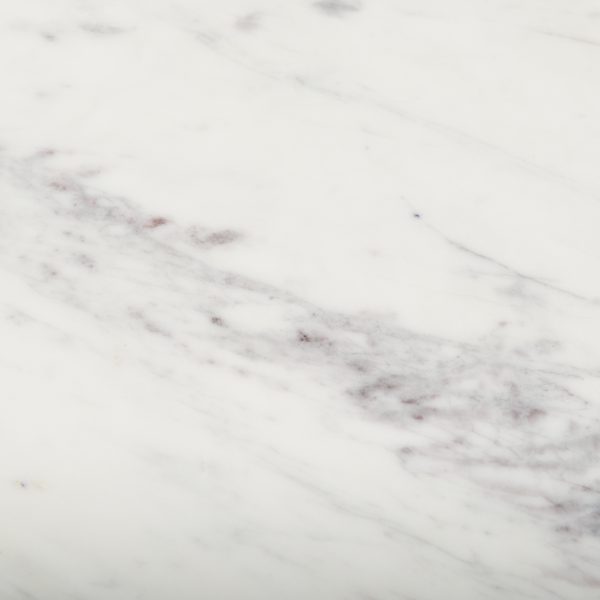 Amika White Marble Top Black Metal Base Console Table 2