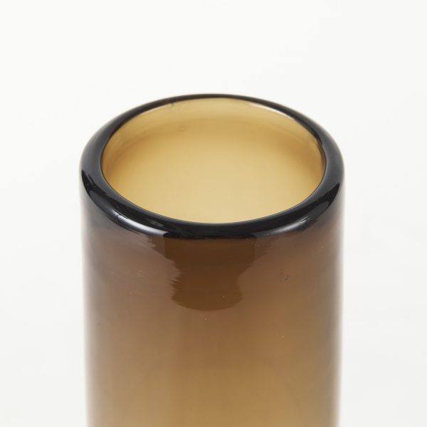 Amrita 4.1L x 4.1W x 11.9H Golden Brown Glass Vase 5