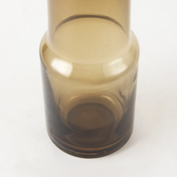 Amrita 4.1L x 4.1W x 11.9H Golden Brown Glass Vase 6